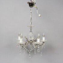 Taklampa, glas och plast, 1900-talets slut, H=40 på auktion i Skåne hos Sikö Auktioner