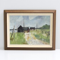 John Börén, olja på pannå, 42x30 på auktion i Skåne hos Sikö Auktioner