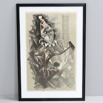 Jules Schyl, tryck, signerat, 60x38 på auktion i Skåne hos Sikö Auktioner