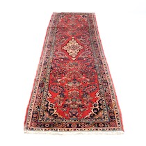 Gallerimatta, handknuten, Mehraban Royal, Iran, 85x290 på auktion i Skåne hos Sikö Auktioner