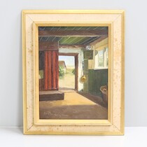 Oidentifierad konstnär, olja på duk, 39 X 29 cm på auktion i Skåne hos Sikö Auktioner