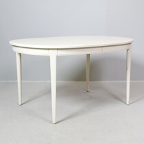 Matbord Carl Malmsten Herrgård 140 X 100 + 2 st ilägg a55 H=74 på auktion i Skåne hos Sikö Auktioner