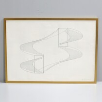 Carl Magnus. Litografi, signerad med dedikation 1980. 98x70 cm. på auktion i Skåne hos Sikö Auktioner