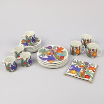 Servisdelar "Acapulco" Villeroy & Boch, porslin på auktion i Skåne hos Sikö Auktioner