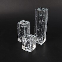 Ljusstakar, 3 st, Iittala, "Arkipelago" H=22 och mindre på auktion i Skåne hos Sikö Auktioner