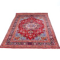 Matta, handknuten, Iran, 286 X 197 cm på auktion i Skåne hos Sikö Auktioner