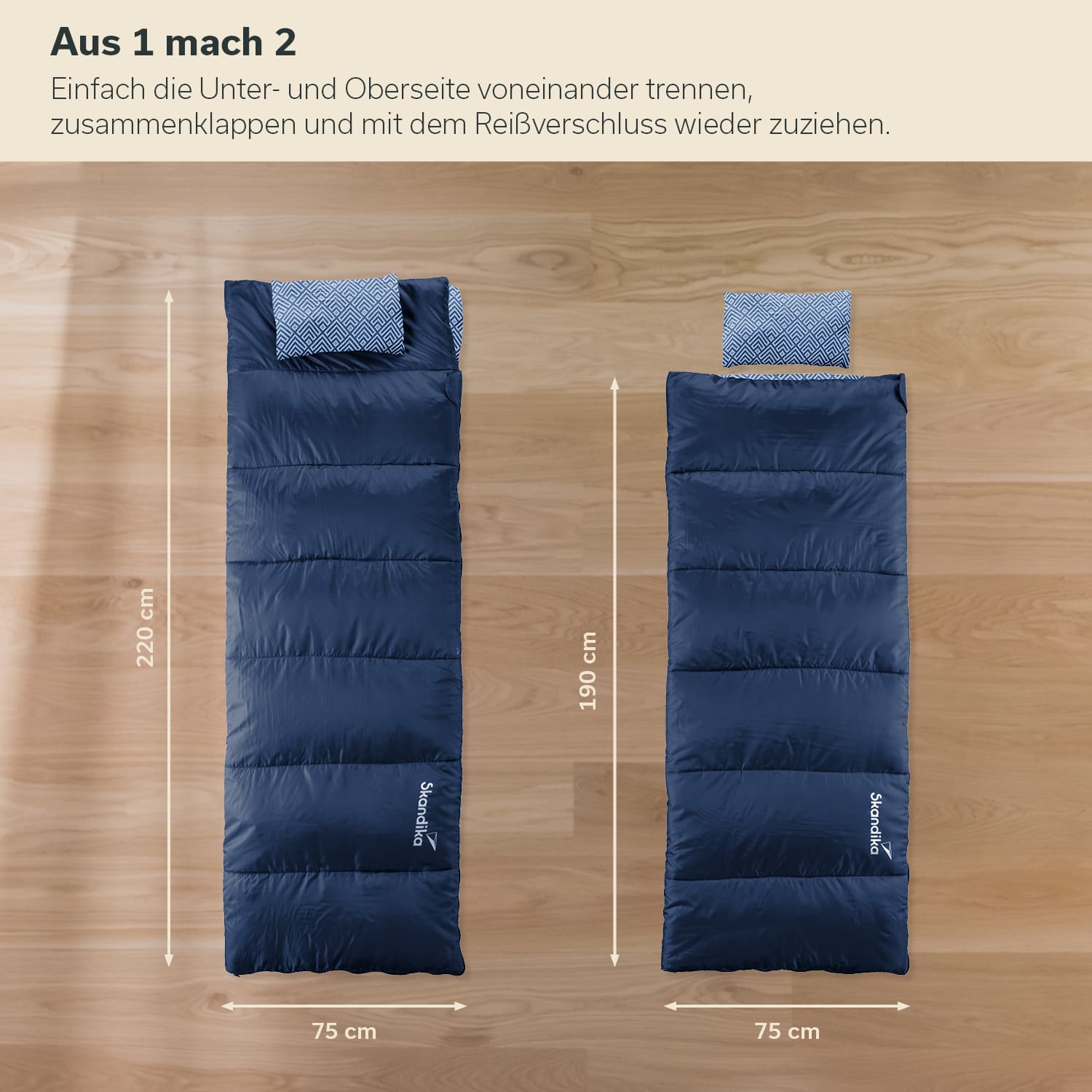 Literie De Voyage Compacte Randonnée Sac De Couchage 2 En 1 JAICOM En Microfibre - Ultra Léger 0,87 Kg, 180x220 Cm, Avec Poche à Oreiller Literie De Voyage Compacte Randonnée Sac De Couchage 2 En 1 JAICOM En Microfibre - Ultra Léger 0,87 Kg, 180x220 Cm, Avec Poche à Oreiller