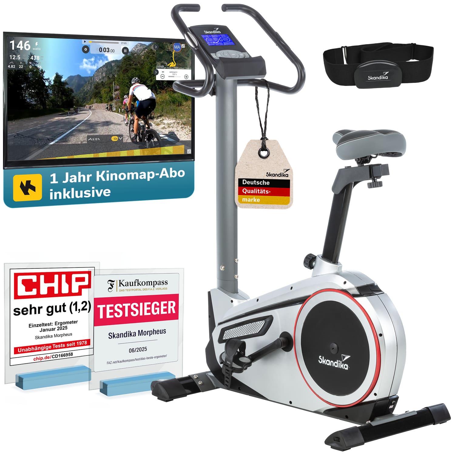Ergometer Morpheus mit Kinomap Jahresabo