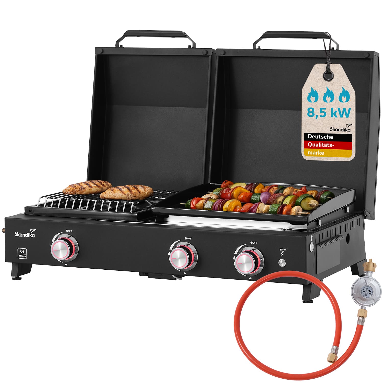 Plancha Grill Eldur 3-Brenner Plus