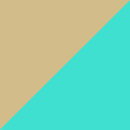beige/türkis