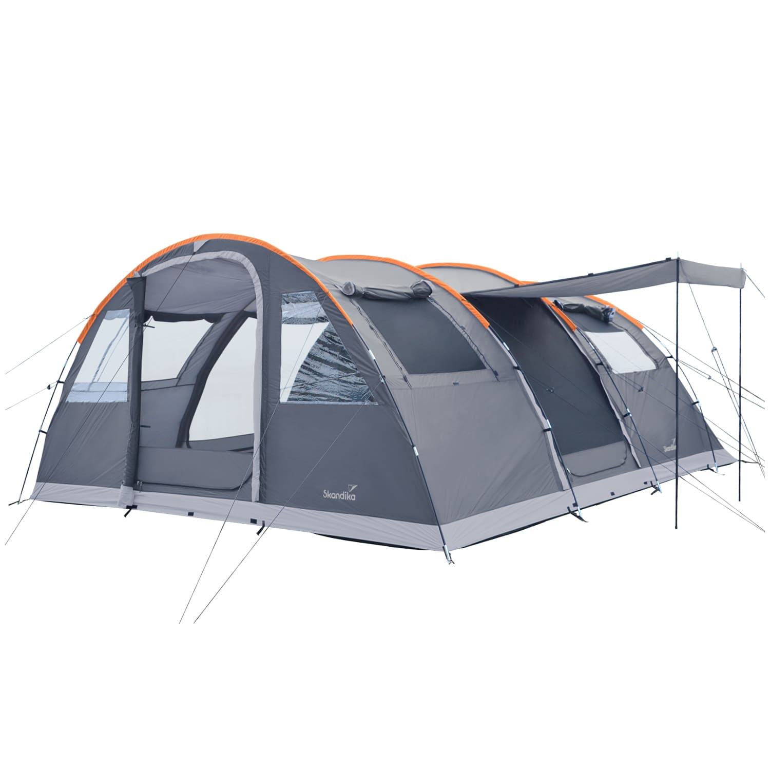 Tunnelzelt Gotland 6 Protect (grau/orange)