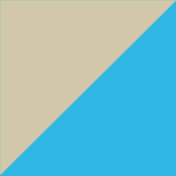 beige/hellblau