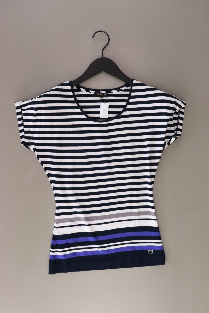 ✅ Escada Ringelshirt Regular Shirt für Damen Gr. 32, XS gestreift Kurzarm blau ✅