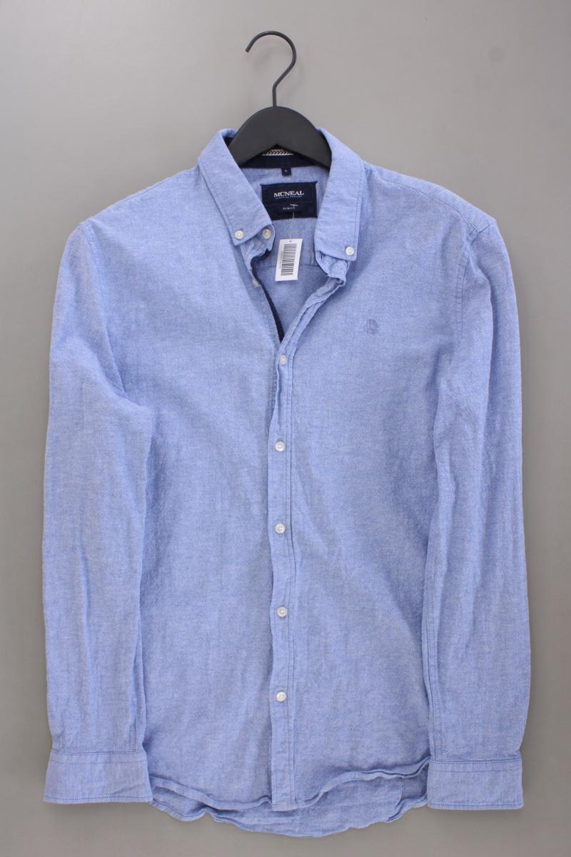 ✨ McNeal camicetta per uomo taglia 52, L blu di cotone ✨