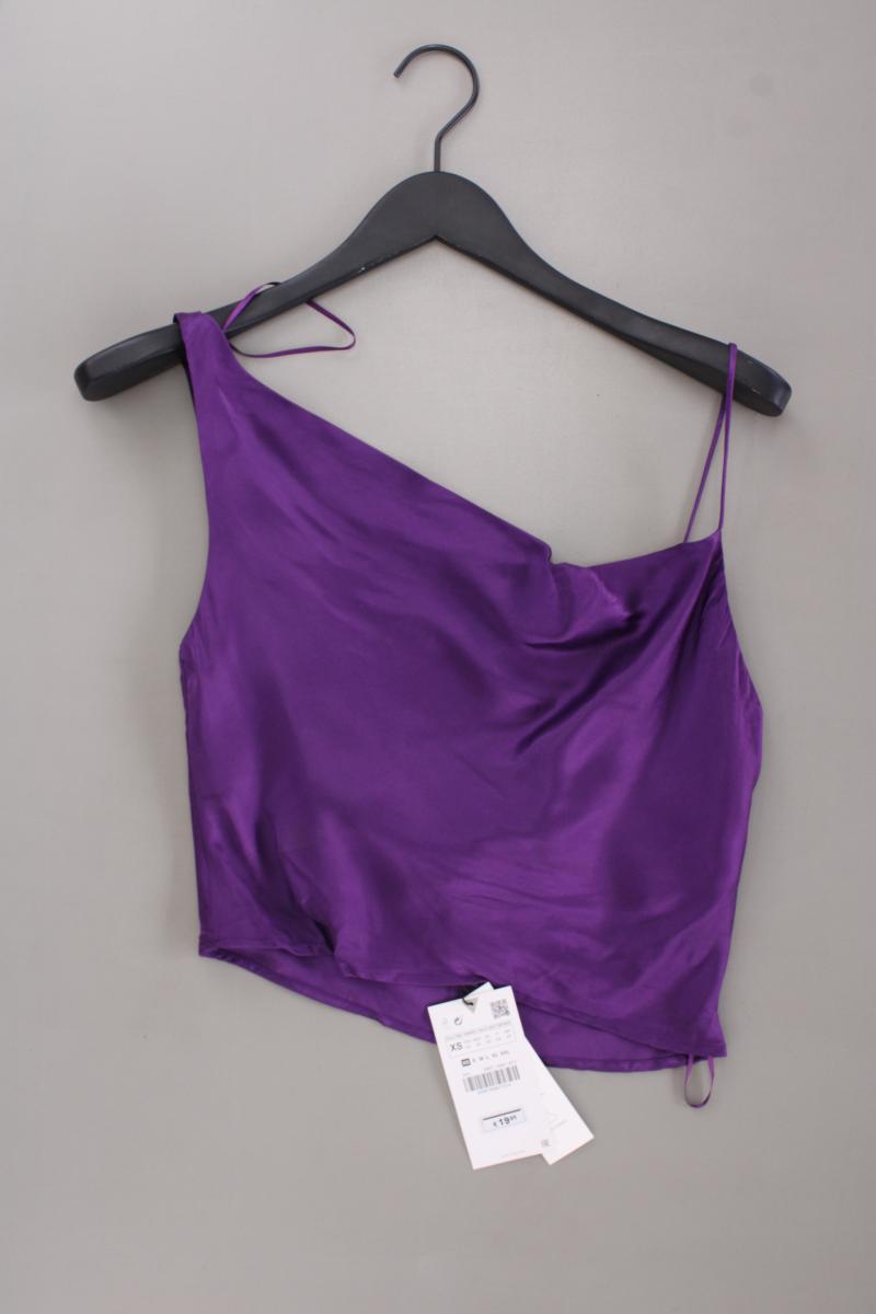 ✨ Zara Top per le signore taglia 32, XS nuovo con etichetta viola di viscosa ✨