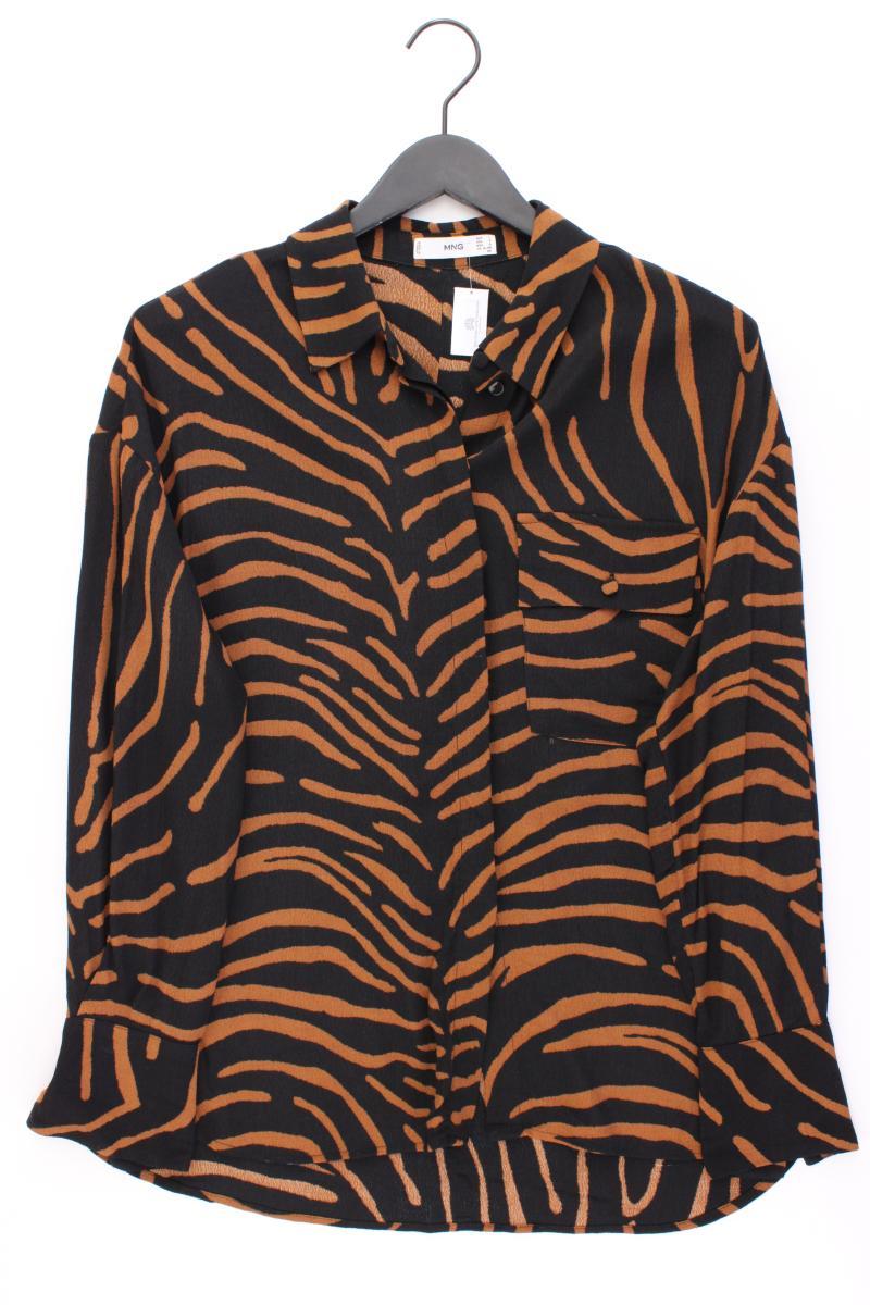 ✨ Mango Langarmbluse Classic Bluse für Damen Gr. 42, L schwarz ✨