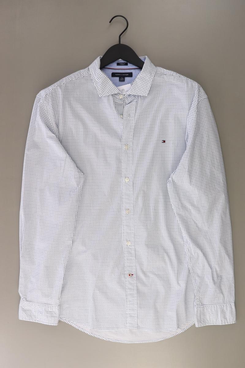 ✅ Tommy Hilfiger Langarmhemd Regular Hemd für Herren Gr. 54, XL blau ✅