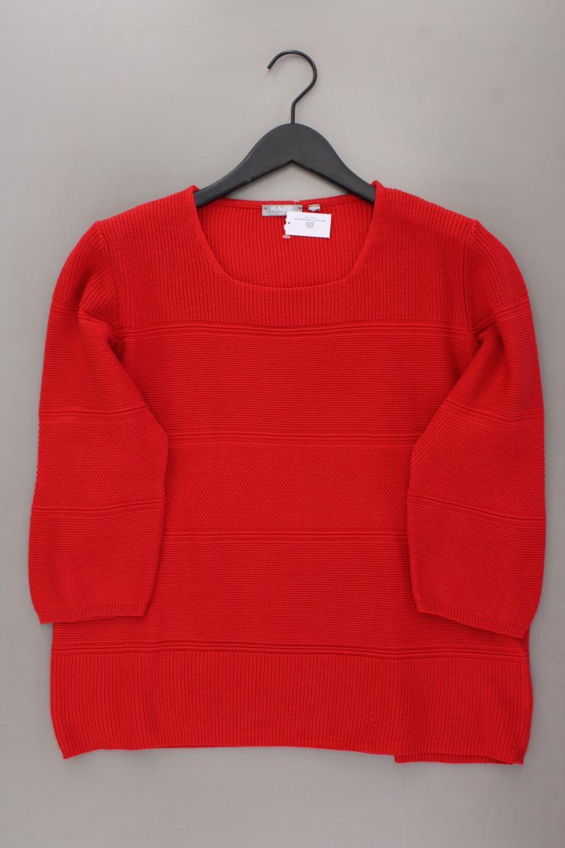 ✨ Rabe Feinstrickpullover Classic Pullover für Damen Gr. 44, XL rot ✨