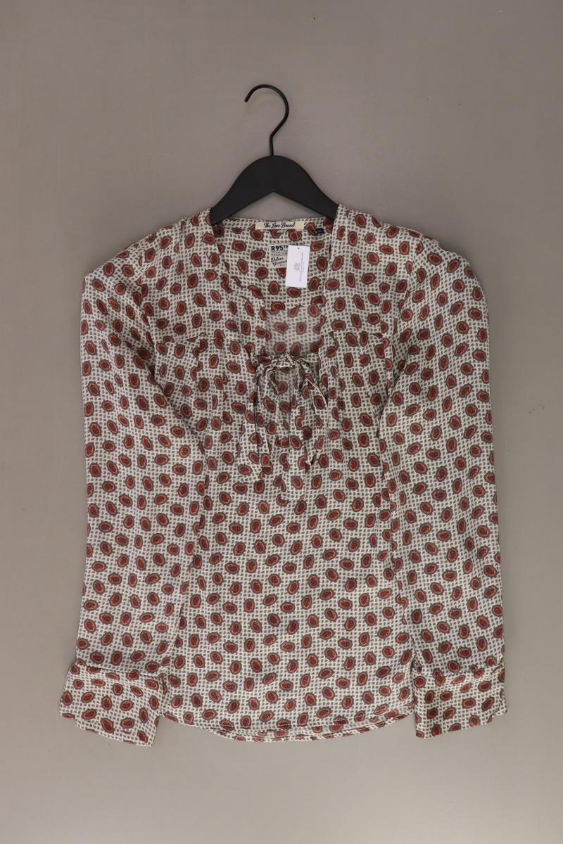 R95TH Schluppenbluse Regular Bluse für Damen Gr. 38, M mit Paisleymuster Langarm