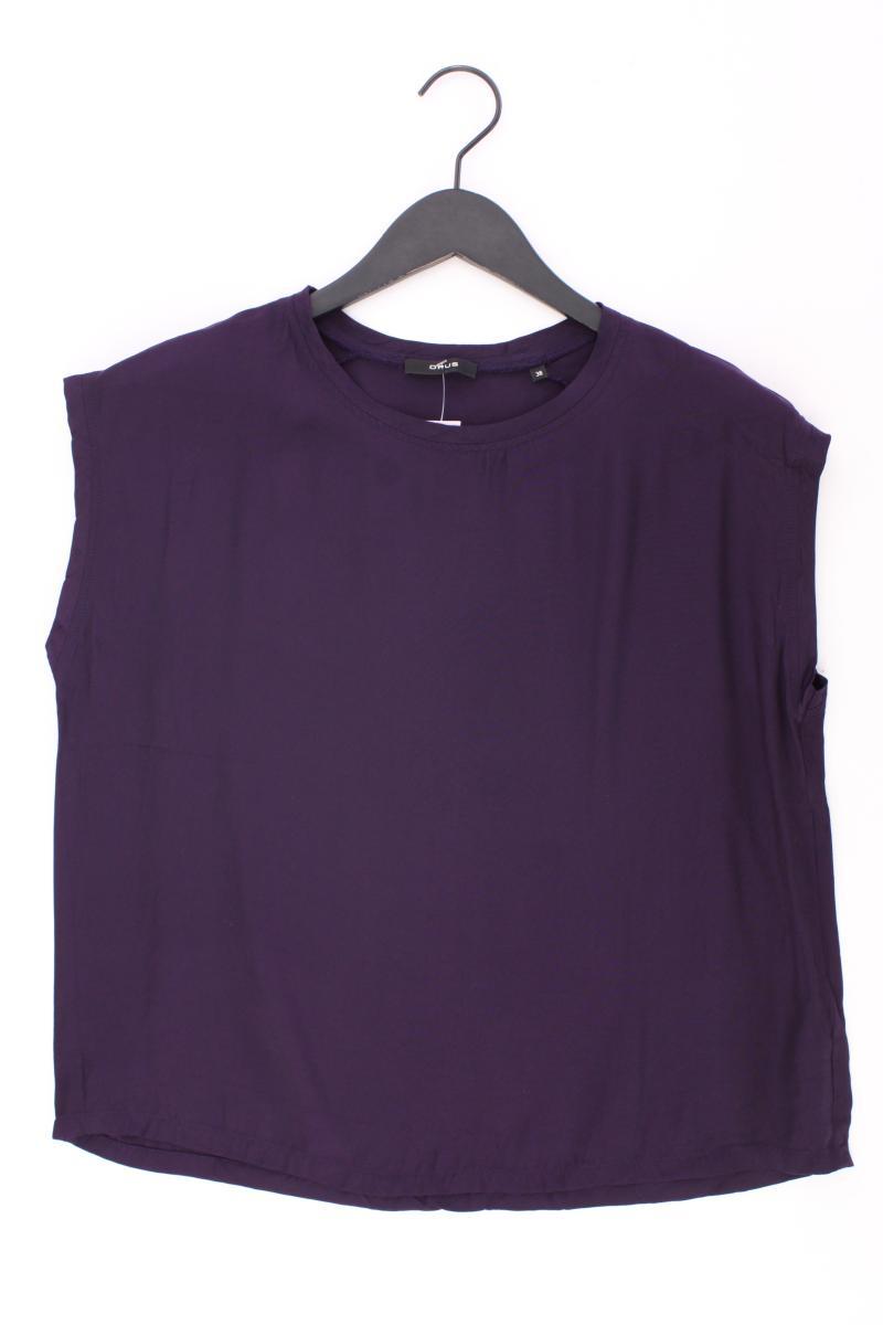 Opus Bluse Modell Finya für Damen Gr. 38, M neuwertig Kurzarm lila aus Viskose