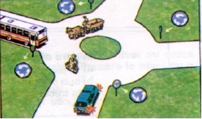 Care dintre vehiculele din imaginea alaturata au prioritate de trecere?