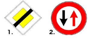 Care dintre cele două indicatoare interzice depășirea?