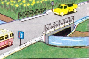 Cele două autovehicule au ajuns în același timp în poziția din imaginea alăturată. Care dintre cele două autovehicule va trece primul și de ce?