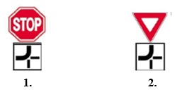 La care din urmatoarele indicatoare trebuie sa acordati prioritate, tuturor vehiculelor ?