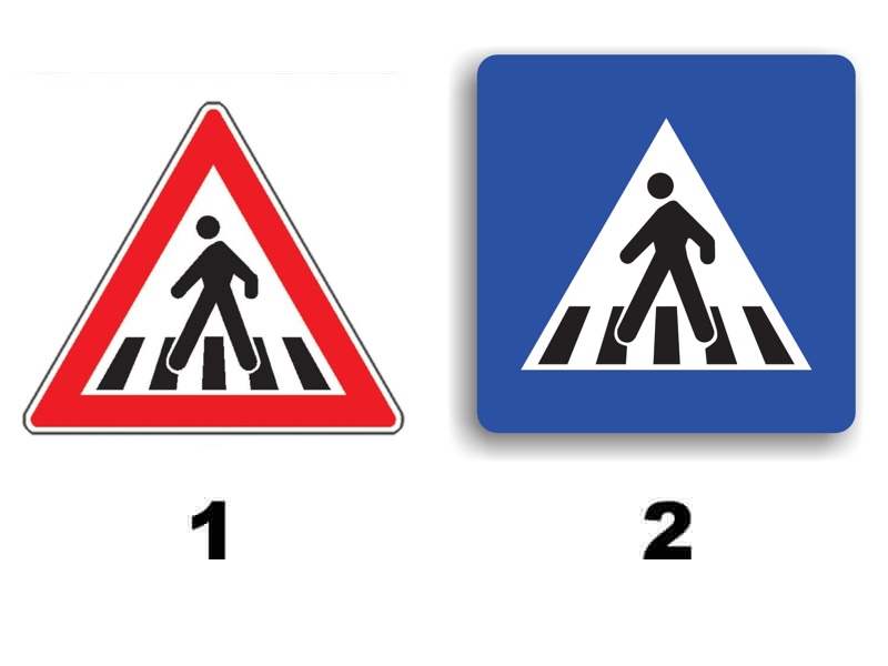 Care dintre cele 2 indicatoare creează obligația de a acorda prioritate pietonilor