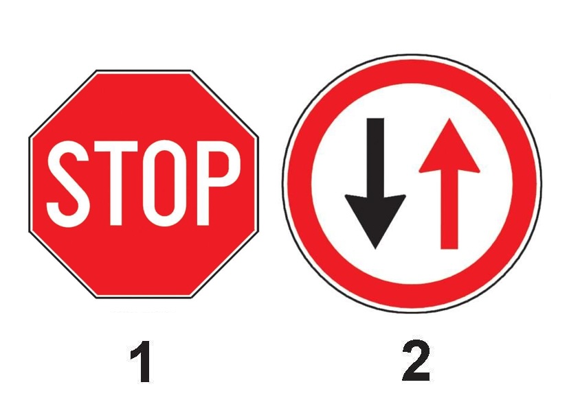 Care dintre indicatoare vă anunță că nu aveți prioritate?