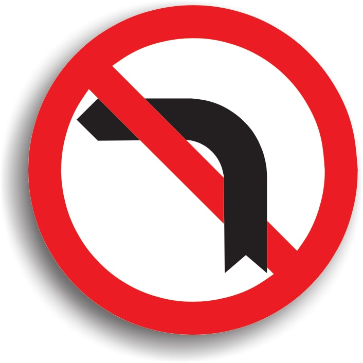 Indicatorul din imagine, interzice schimbarea direcției de mers spre stânga: