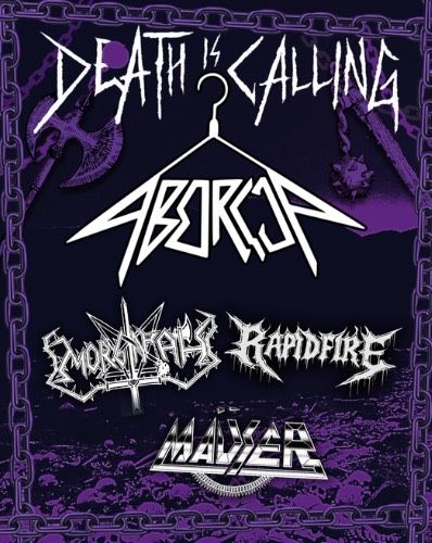 DEATH IS CALLING - AborcjA / Rapidfire / Morgarath / Maüser Morgarath 08.11.2025 bilety