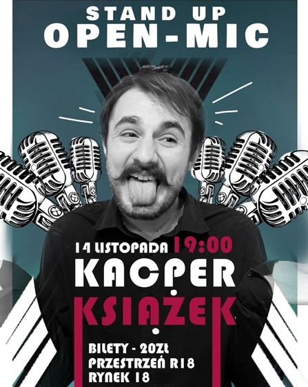 🎤 Stand-up Open Mic Lublin — 14 listopada, godz. 19:00🎤 Lubelscy Komicy 14.11.2025 bilety