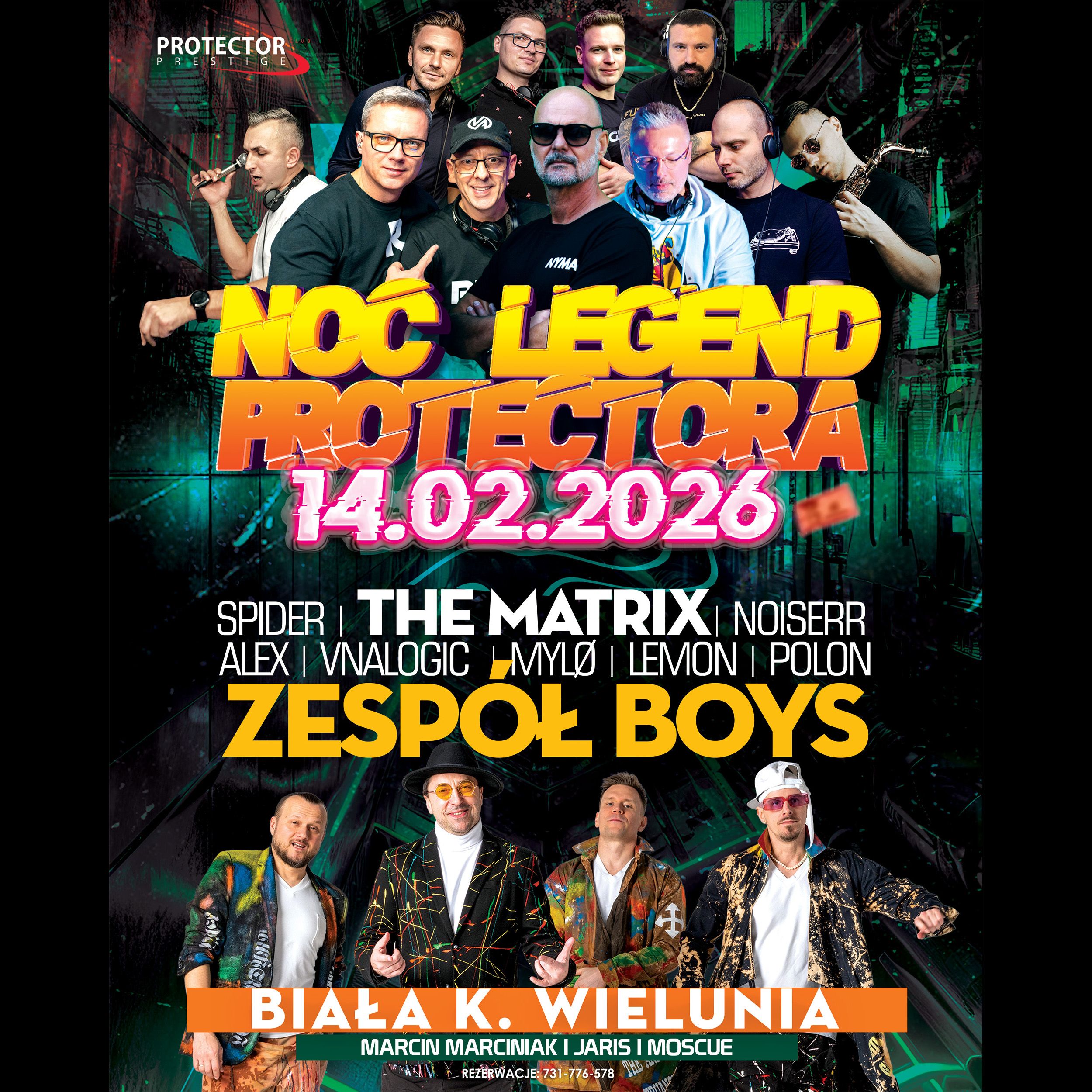 Noc Legend Protectora Biała | 14.02.2026