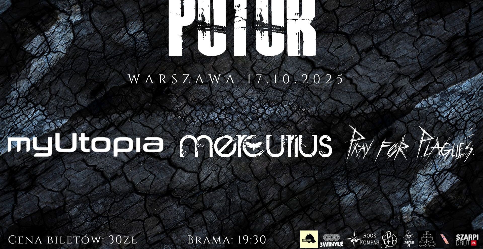 Mercurius X Pray For Plagues X myUtopia 17.10.2025 bilety