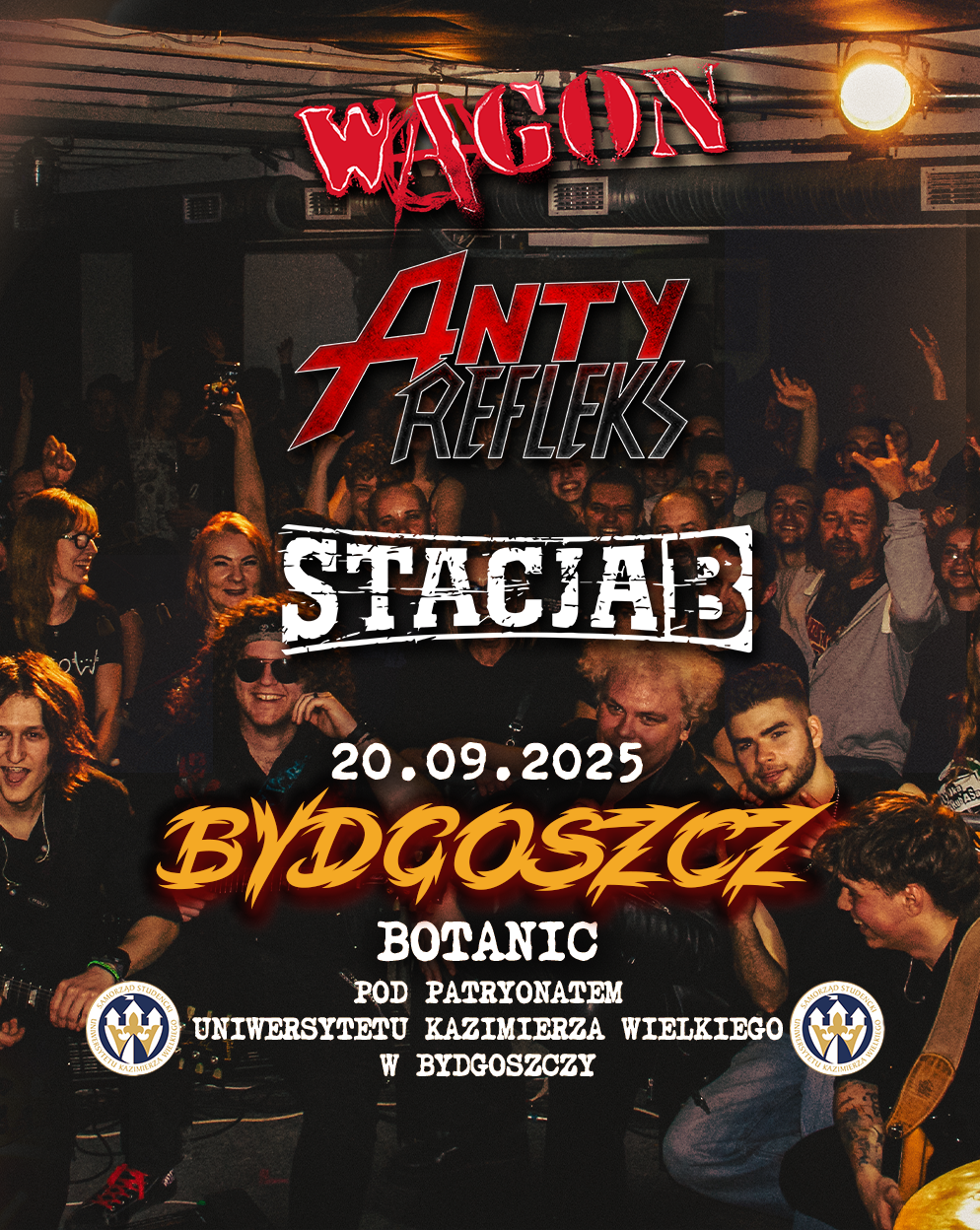 AntyRefleks + Stacja B + WAGON | Bydgoszcz Wagon 20.09.2025 bilety