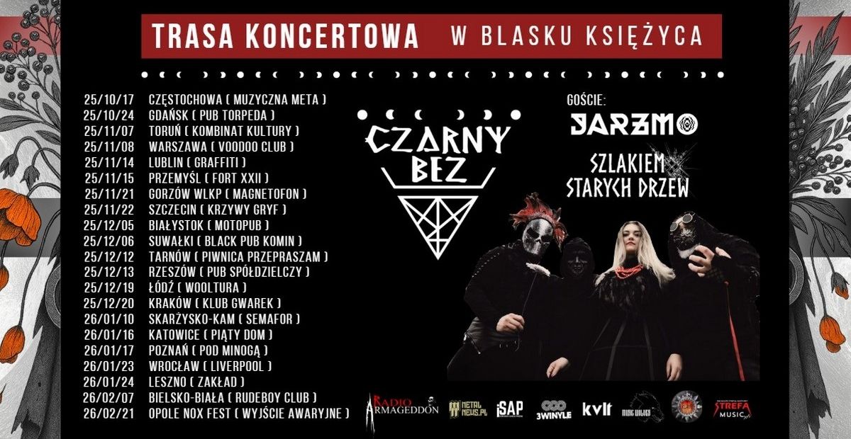 LUBLIN: CZARNY BEZ + JARZMO, SZLAKIEM STARYCH DRZEW 14.11.2025 bilety