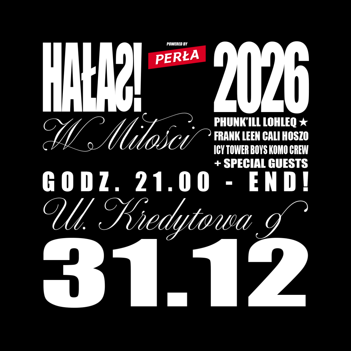 SYLWESTER W MIŁOŚCI | HAŁAS! POWERED BY PERŁA