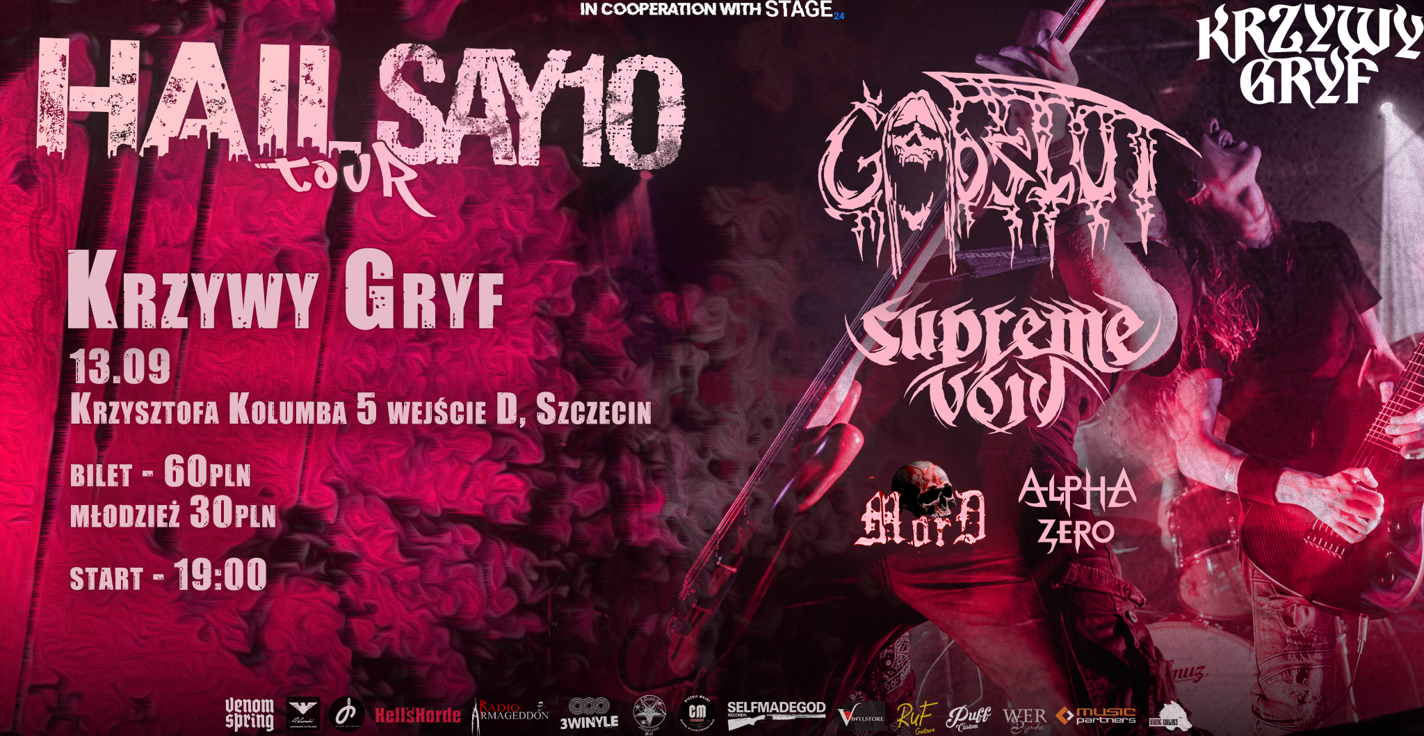 HailSAY10 Tour - Szczecin, Krzywy Gryf 13.09.2025 13.09.2025 bilety