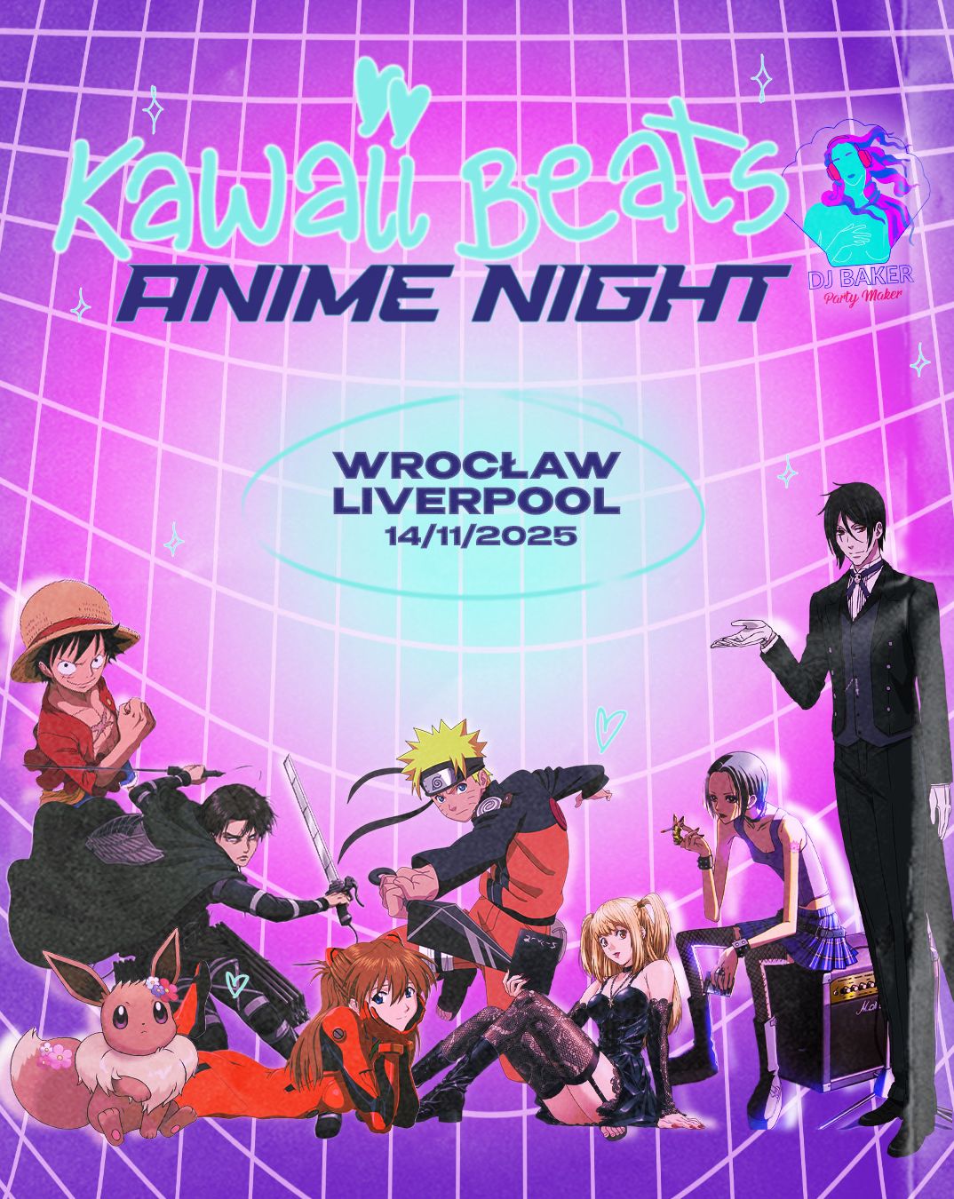 Kawaii Beats: Anime Night | +18 DJ Baker Party Maker 14.11.2025 bilety