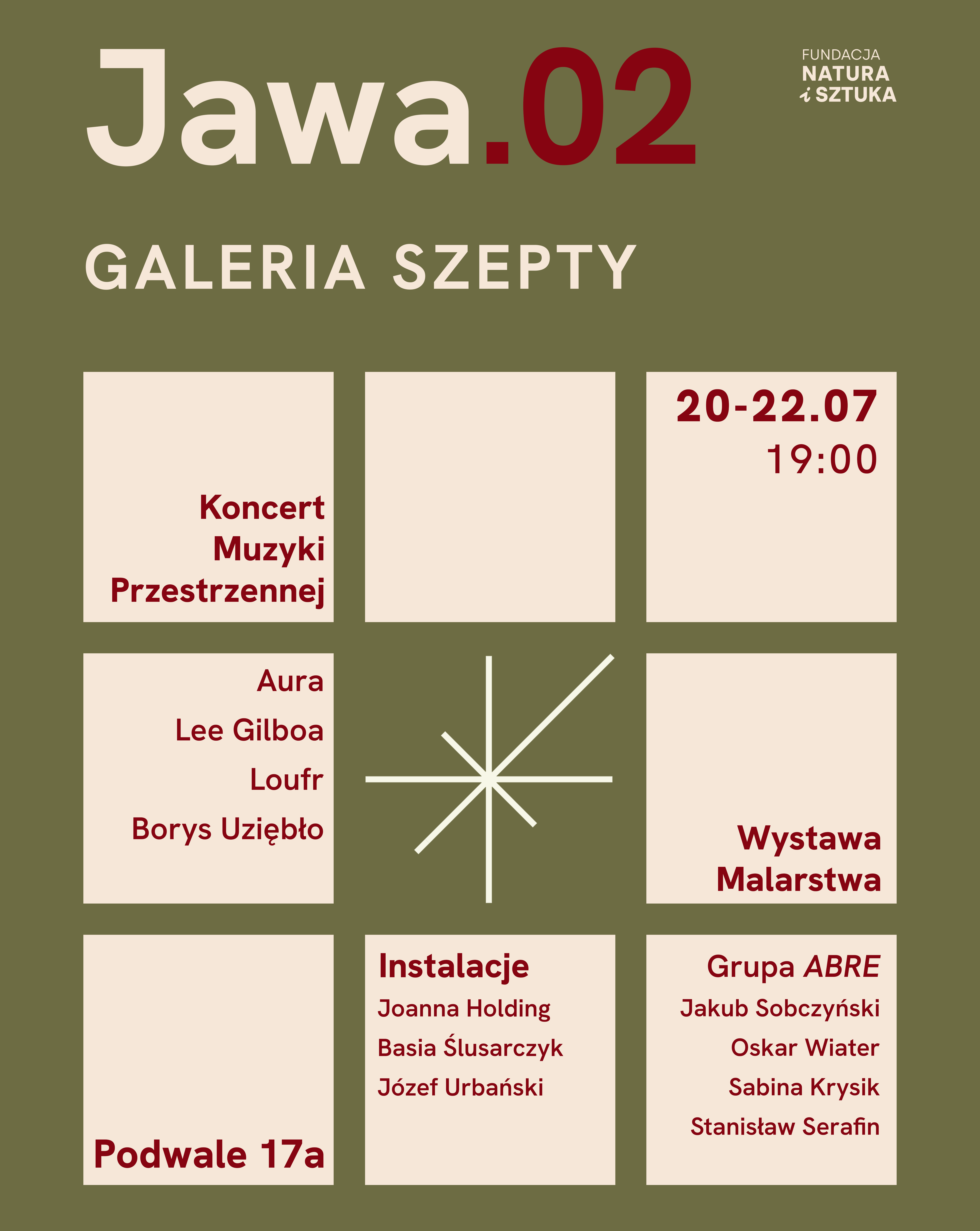Jawa.02 - Muzyka Przestrzenna / Wystawa  20.07.2025 bilety