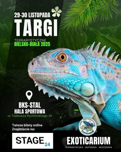  EXOTICARIUM Targi Terrarystyczne Bielsko-Biała | 29-30.11 Exoticarium 29.11.2025 bilety