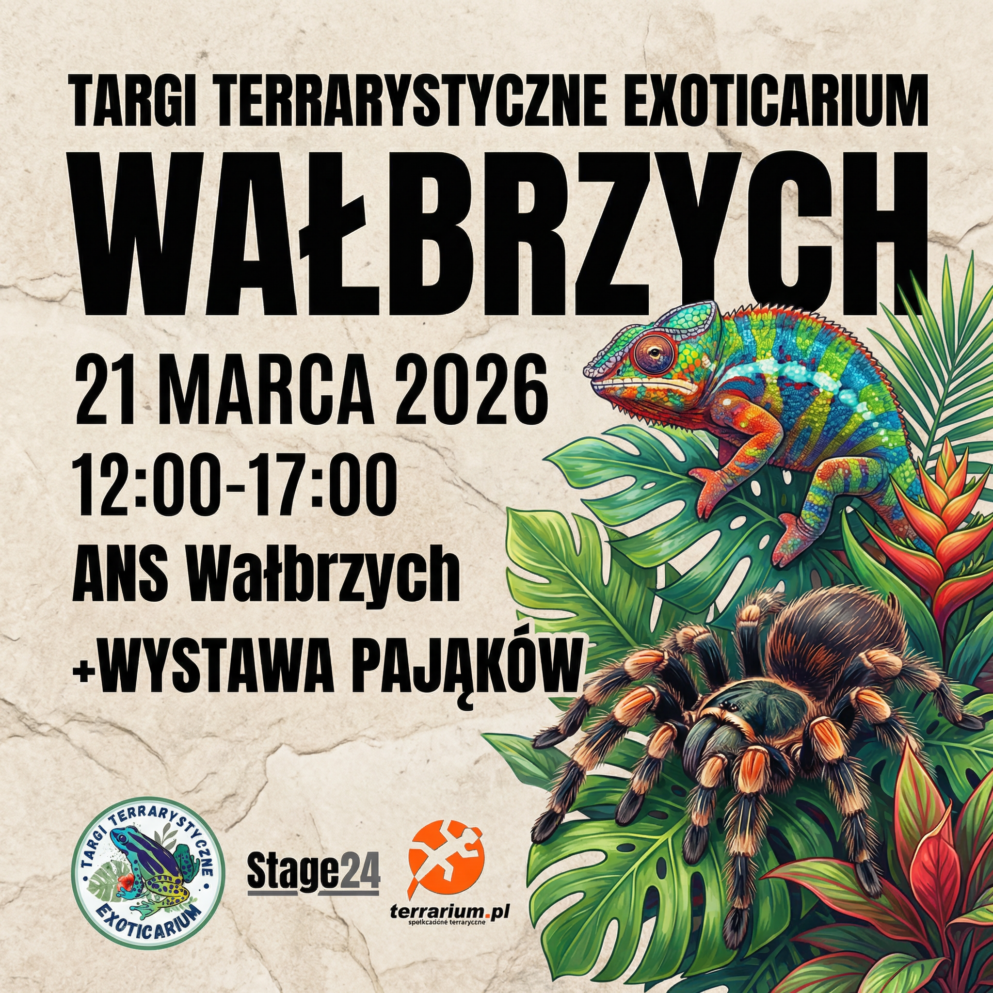 Wałbrzych - Targi Terrarystyczne Exoticarium + Wystawa Pająków
