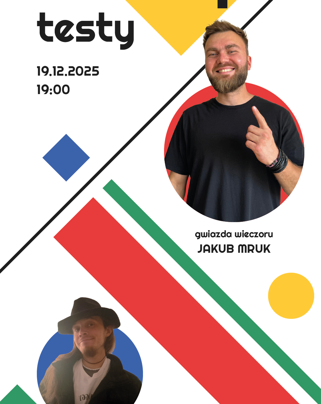  Stand Up Testy Gwiazdy — 19 grudnia, piątek, 19:00 Lubelscy Komicy 19.12.2025 bilety