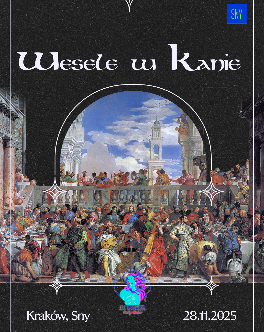 Wesele w Kanie Galilejskiej - DJ Baker Party Maker DJ Baker Party Maker 28.11.2025 bilety