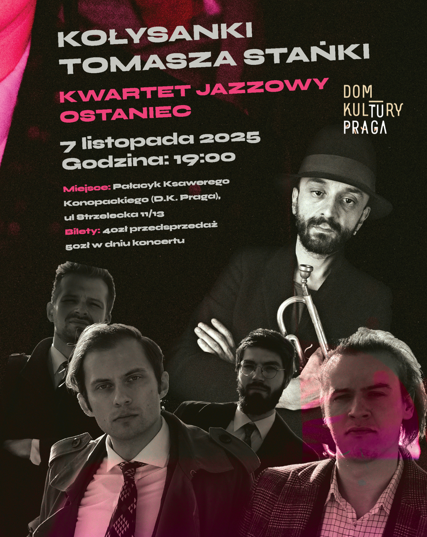 Kołysanki Tomasza Stańki - Jazzowy Wieczór na Pradze Piotr Przewoźniak 07.11.2025 bilety