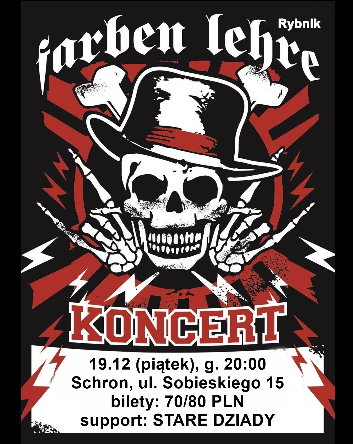 Farben Lehre + Stare Dziady // Rybnik  19.12.2025 bilety