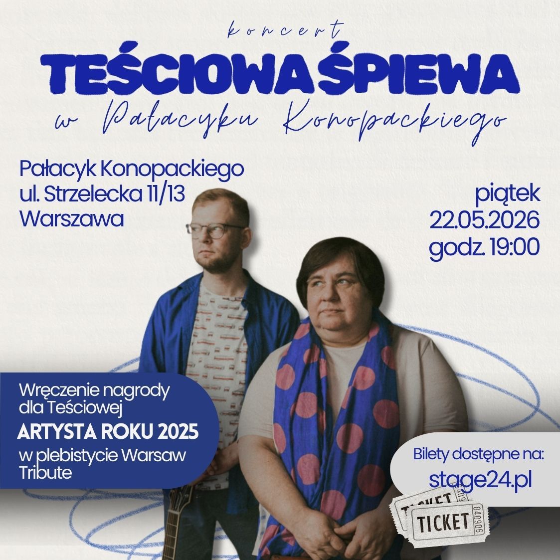 Teściowa Śpiewa w Pałacyku Konopackiego