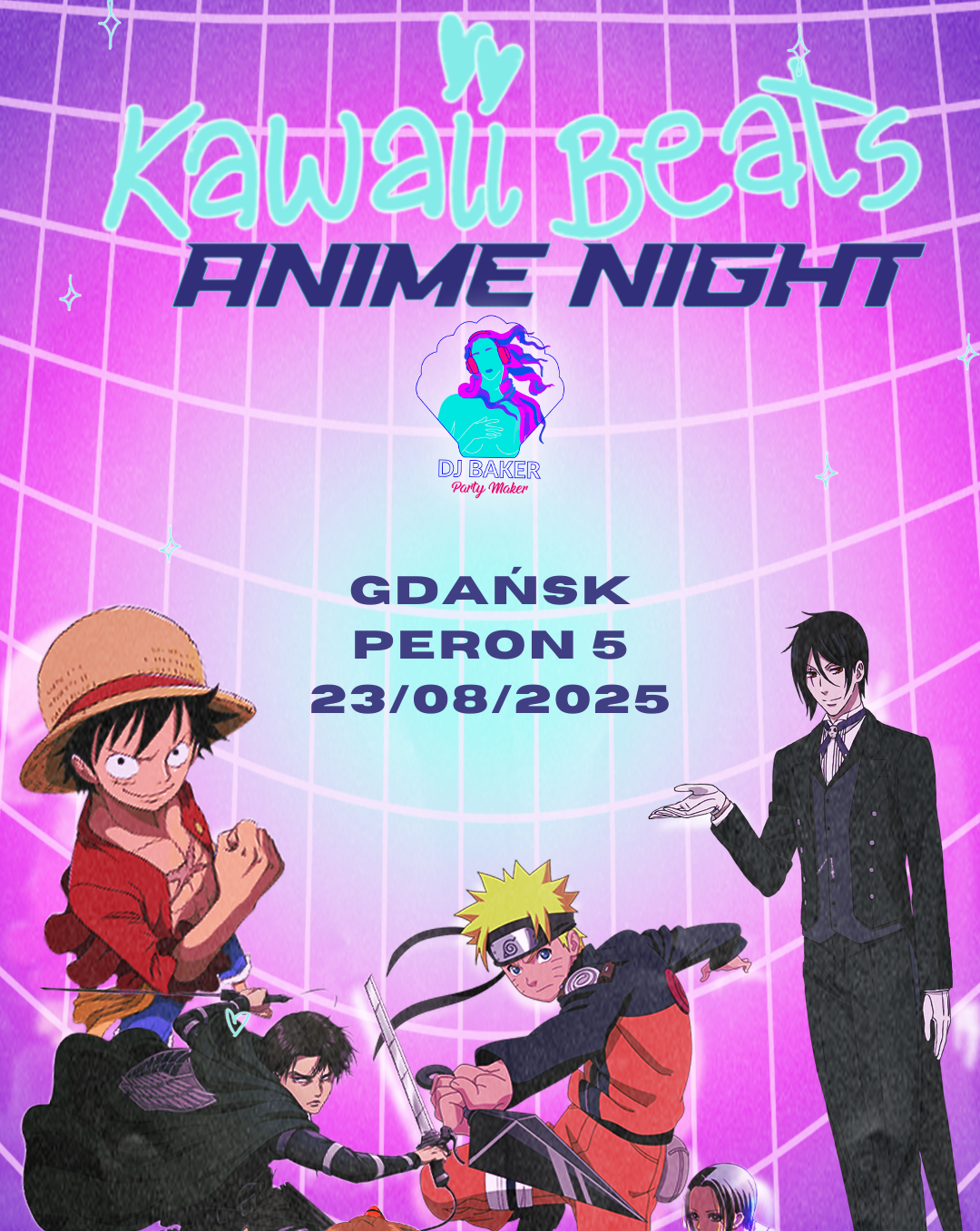 Kawaii Beats: Anime Night DJ Baker Party Maker 23.08.2025 bilety