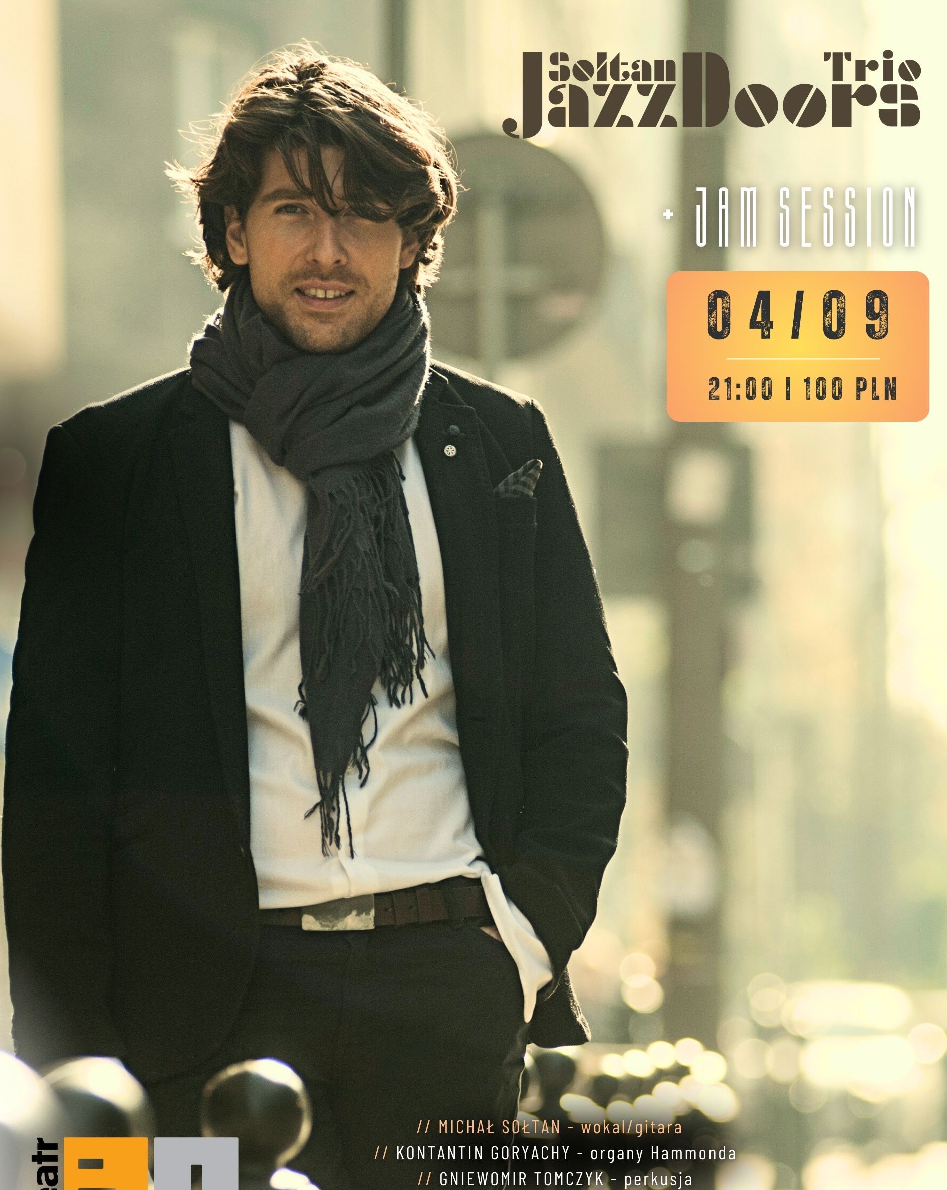 Koncert Sołtan Jazz Doors Trio + Jazz Jam Session Michał Sołtan 04.09.2025 bilety